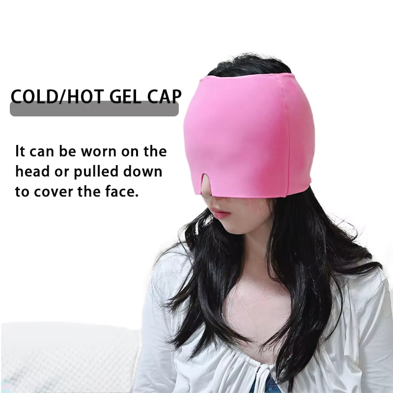 Migraine Relief Ice Cap — Instant Cold Therapy Head Wrap