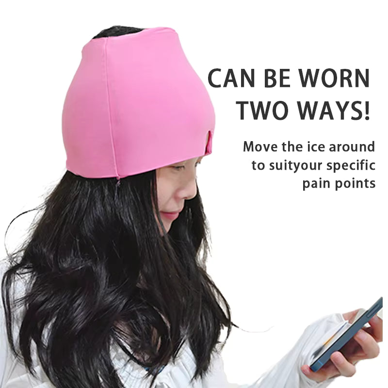 Migraine Relief Ice Cap — Instant Cold Therapy Head Wrap