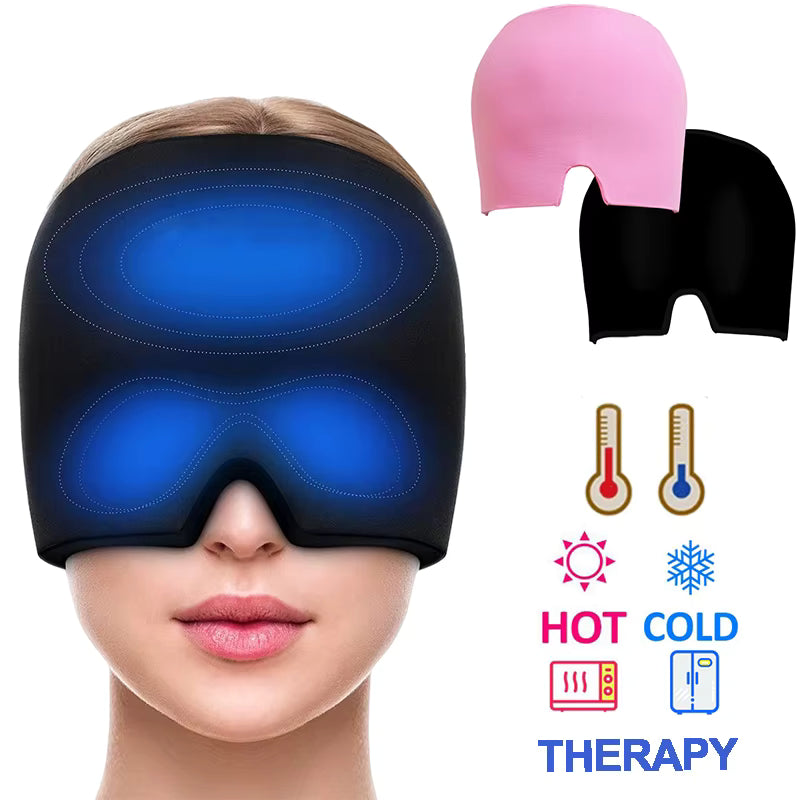 Migraine Relief Ice Cap — Instant Cold Therapy Head Wrap